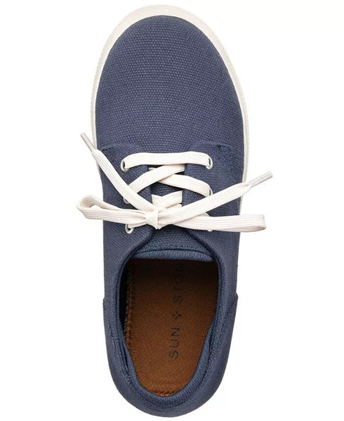 Sun Stone Boys Kiva Athletic Sneakers Fashion Shoes Lace-Up Navy Size 5